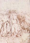 LEONARDO da Vinci, A rock gorge